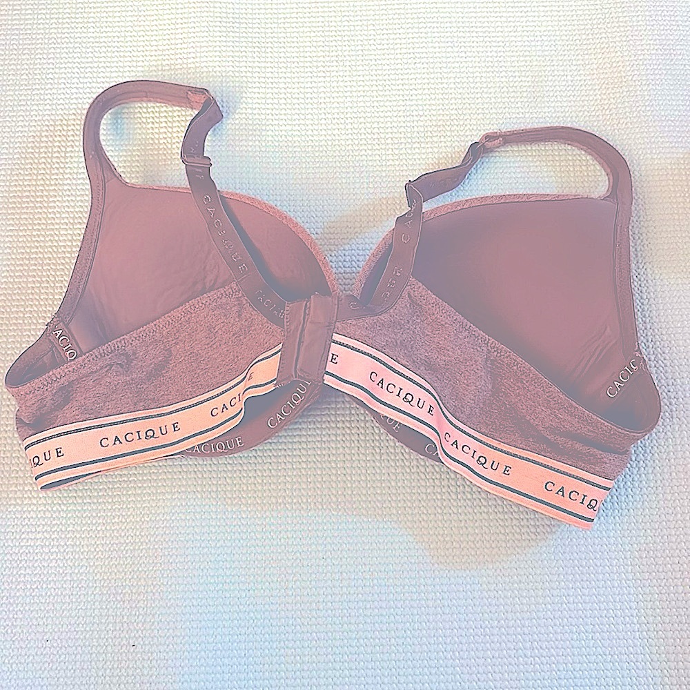 Cacique Brown Full-Coverage Bra with Molded Cups - Picture 4 of 8